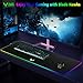 immagine 5Blade Hawks Tappetino Mouse Gaming con 3 Porte USB,RGB Altoparlante Tappetini per Mouse di Grandi Dimensioni,Tappetino per Mouse Esteso 15 modalità di Illuminazione