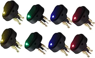 ERINGOGO 8 Peças Interruptor De Botão De Pressão Para Caminhão Interruptor Liga/Desliga Do Carro Interruptor LED Interruptor De Pressão Interruptor De Carro Interruptor De Acessórios