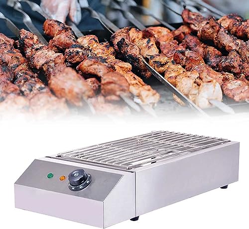 Generic Electric Table Top Griddle - Smokeless Portable BBQ Barbecue Grill With Temperature Control - Indoor Cooking Grill For Kebabs - Safe Griddle With Water Filled Drip Tray