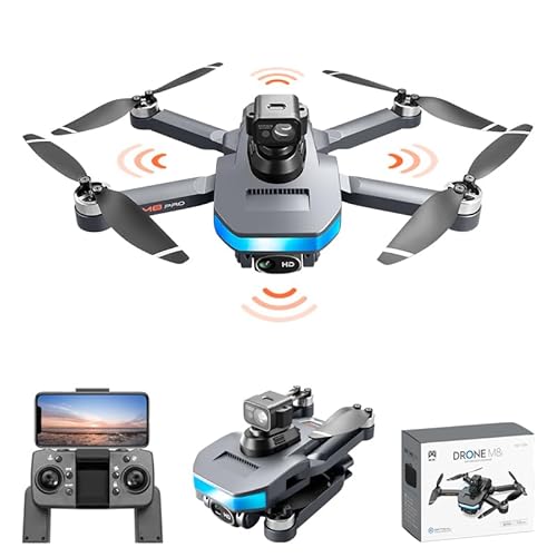 2023 New M8Pro GPS Drone HD 4K Dual Camera Obstacle Avoiddance Folding Remote Control Brushless Aircraft Drone (360° obstacle avoidance)