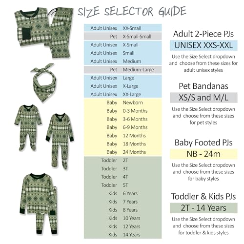 Image of Butterblu Family Jammies Matching Holiday Christmas Pajama Sets | GOTS Certified Organic Cotton for Baby, Toddler, Kids, Adults, and Pets, with Pockets, Perfect for Family Photos