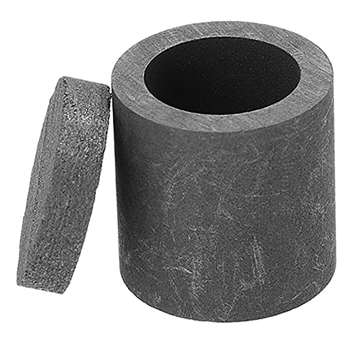 ERINGOGO Graphite Melting Crucible with Cover Versatile Refining Tool for Platinum Smelting Compact for Home Laboratory Use