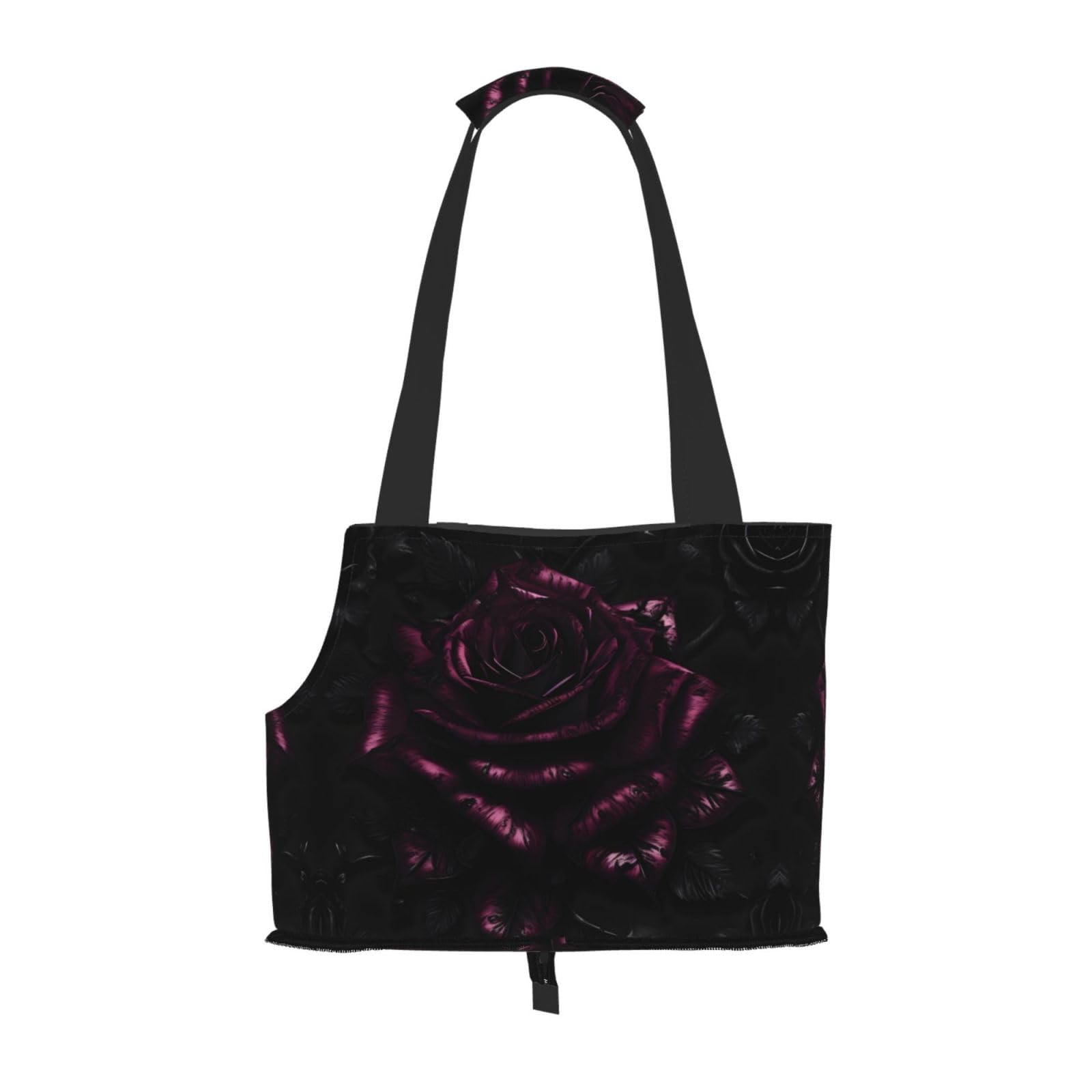Sac de transport gothique chat lapin petit chien imprimé rose romantique