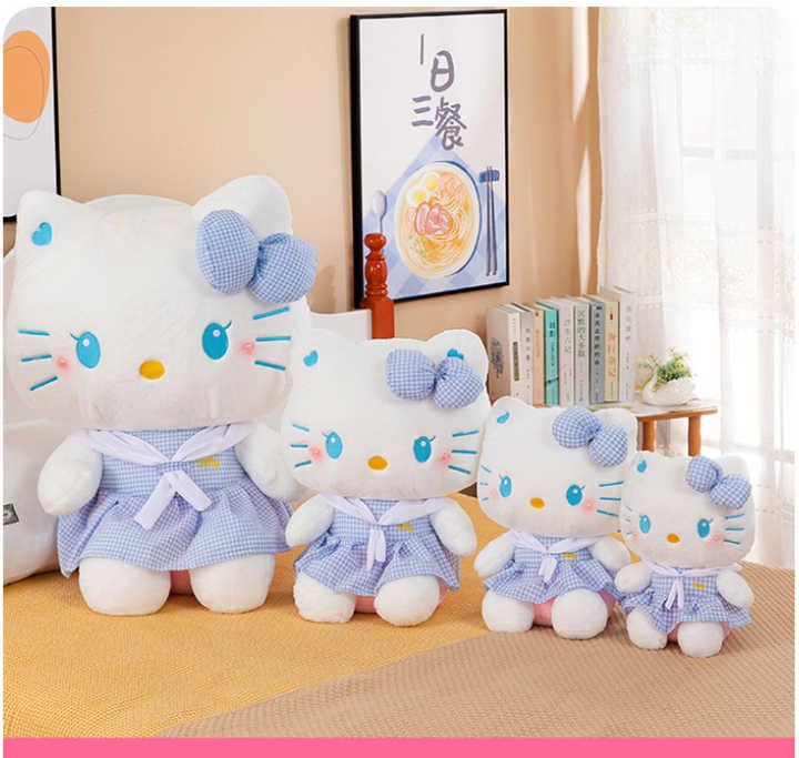 Image of Kawaii Cat Teddy Bear - Soft Toys for Birthday Gifts Kids, Women, Wife, Girlfriend, Best Friend Baby Boys Best Valentine Gift 35 cm