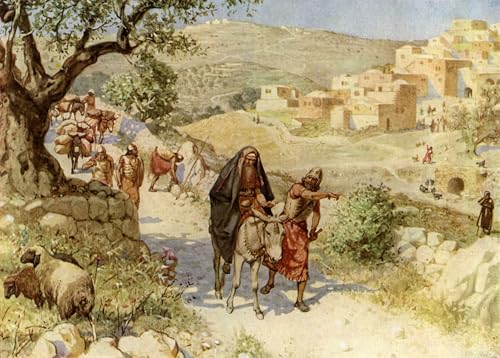 Tableau salon Le roi David fuyant Jérusalem William Brassey Hole impression toile 60x90cm