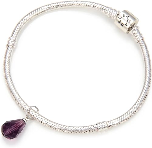 Miniatura 3 de 30 cuentas sueltas de piedra natal de febrero de Adabele de 0.394 pulgadas (0.394 in), amatista morada, lágrima austriaca, pera, cuentas de gota con