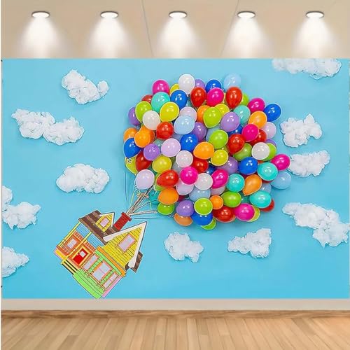 Fondo de fiesta con globos de 2.1x1.5 m de vinilo miniatura 3