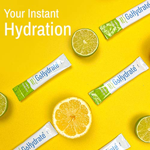 GoHydrate Electrolyte Drink Mix - A Naturally Flavored, Sugar Free, Hydration Powder (Lemon Citrus, 30 count (Pack of 1))