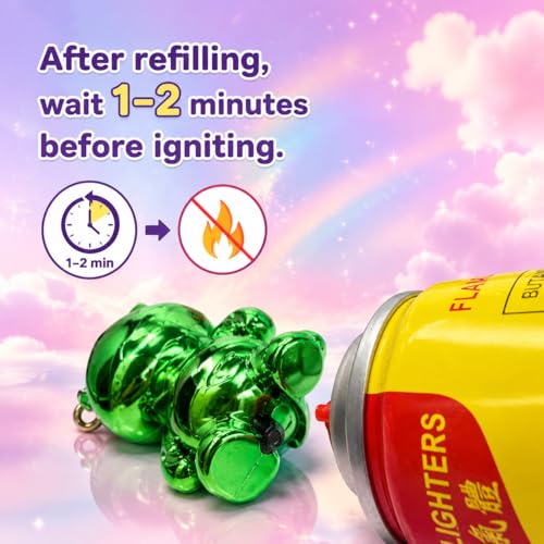 Encendedores de antorcha 2 pack forma oso verde y rosa miniatura 4