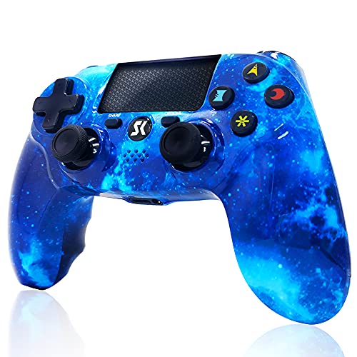 Mando PS4 Inalámbrico Dual Shock Gaming con Controlador Táctil de Alta Precisión para Sony Playstation 4/PS4 Pro/Slim/PC – Blue