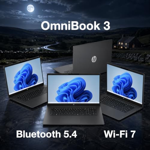 Image of HP OmniBook 3 Copilot + Laptop 17.3 inch 60Hz IPS FHD Display (16GB DDR5)