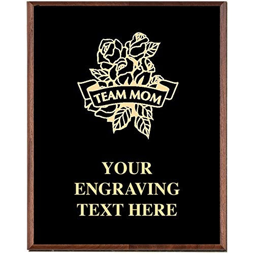 Crown Awards Team Mom Plaques, Custom Engraved Team Mom Trophy Plaque Award, Great Customizable Team Mom Team Gift Prime