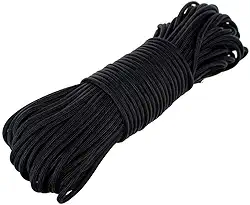 Planeta Paracord – corda de paraquedista preta 850 – 30 metros. Resistência à tração a 227 kg – Mais forte do que a corda de paraquedista 550 e 750 resistente a mofo, mofo, apodrecimento e UV – Feito nos EUA