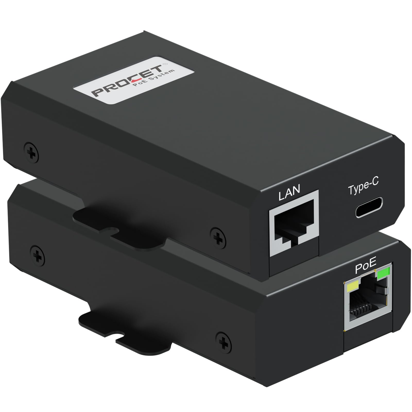 PROCET 10G PoE Splitter, 10 Gigabit PoE to USB C PD & RJ45 Ethernet Connectivity Adapter for eero 6/7, Wireless AP, Tablet, iPad, Google TV, USB C Hub, KVM Switch, Smart Home Hub-image-6