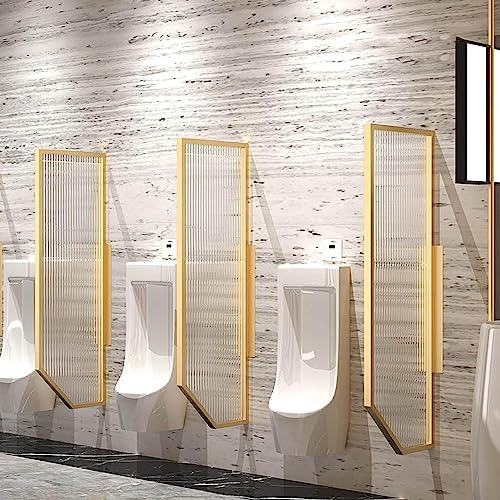 Mampara de protección para urinario en hierro forjado dorado, panel de baño exclusivo 2