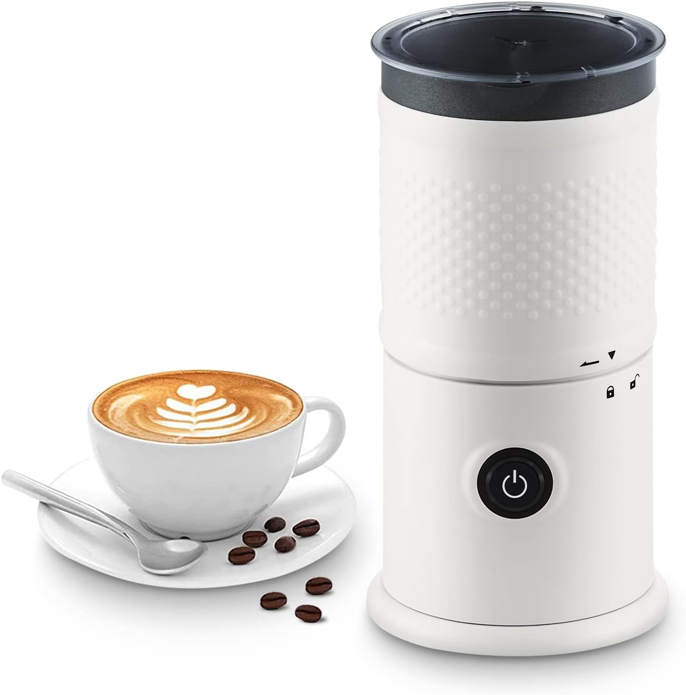 OFCASA Milk Frother Electric 3 in 1 Automatic Electric Milk Frothers