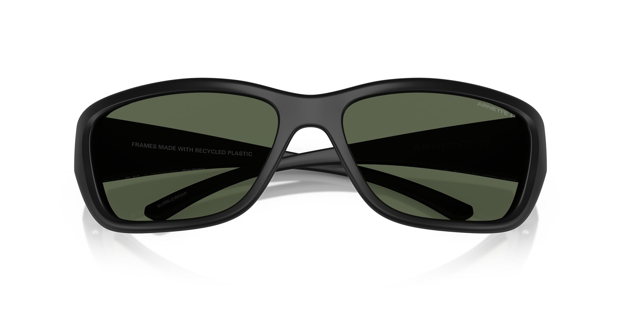 ARNETTE Gafas de sol AN 4353 290087 Negro/Gris Oscuro Policarbonato Estándar, Policarbonato polarizado negro mate/verde oscuro polar, 63 mm