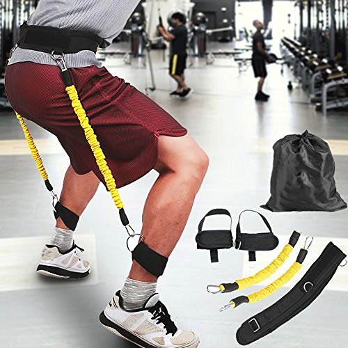 Entrenador elástico de piernas con cuerda para fuerza muscular miniatura 2
