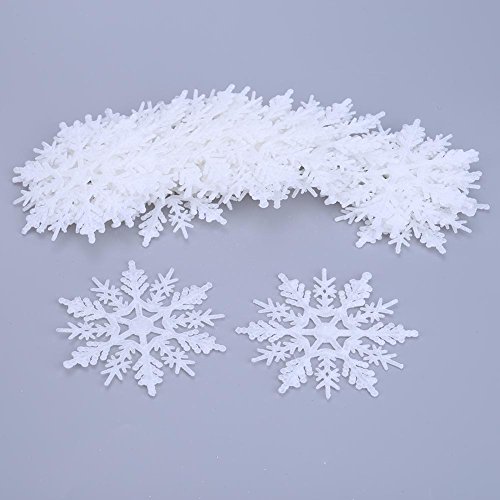 24pcs Fiocchi di Neve Decorazione dell'Albero di
