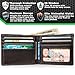 ID Stronghold Slim Bifold Wallet for Men - RFID Blocking Wallet - 7 Slots Nylon and Leather