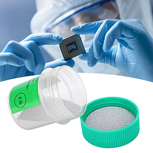 Image of Lead-Free Solder Balls,BGA Lead‑Free Solder Ball Tin Balls 25W for PCB Board Rework Reballing Accessories 0.55MM