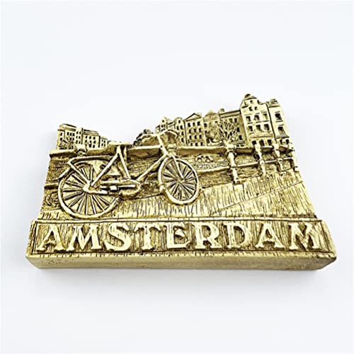 Imán decorativo para nevera Amsterdam Netherlands miniatura 2