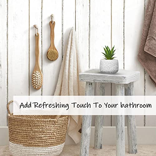 Cadnly Small Artificial Plants In Pots - Fake Plants For Bathroom Office Desk - Faux Succulents Plants Artificial Succulents Decor - Faux Plants Indoor Small Plants Shelf Decor Green Potted Plant #TOP4