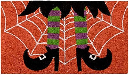 Juvale Funny-Outdoor-Doormat, Home Halloween Decorations, Coir, Anti-Slip (17 x 30 in)
