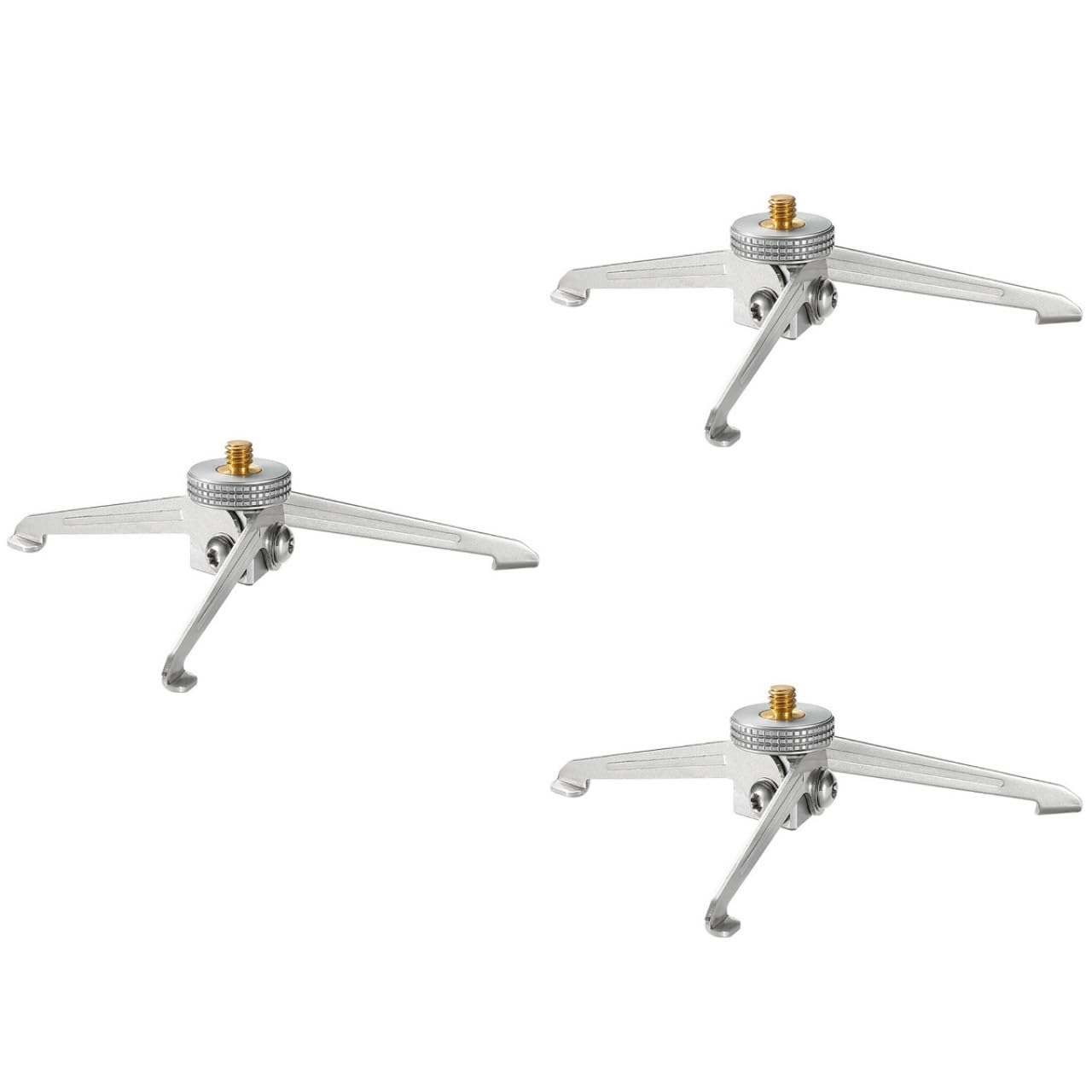 HEMOTON 3pezzi Treppiede Per Fotocamera Outdoor e Camping Mini Treppiede Flessibile Per Smartphone e Attrezzatura Fotografica