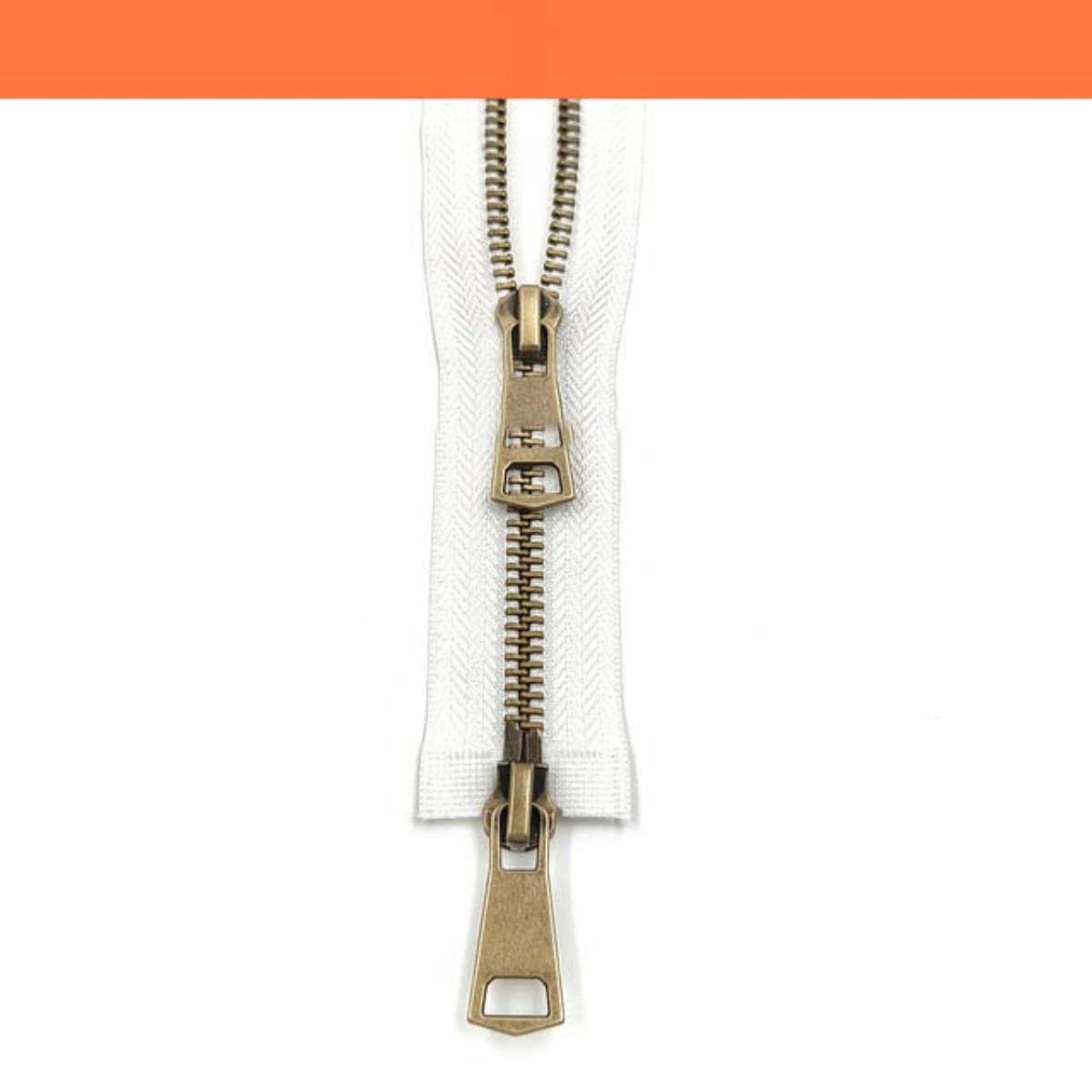 5 # Double Curseur Ouvert Coloré De Haute Qualité, Fermeture éclair Métallique En Cuivre, Fermeture éclair à 2 Voies, Bricolage Artisanal Pour Coudre Des Vêtements De Poche En Tissu  15