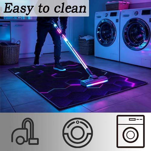 Tapis sol gamer antidérapant avec isolation acoustique de chambre - 7