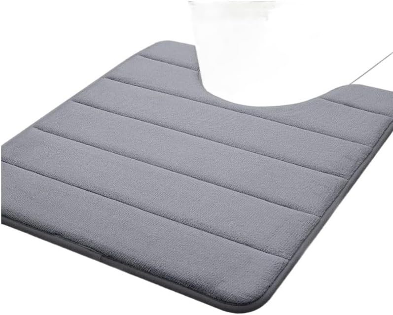 Miniatura 2 de FORINC Non Slip Alfombra De Baño Suave En Forma De U, Juegos De Alfombrillas De Espuma Viscoelástica, Antideslizante, Lavable, Decoración Del Hogar
