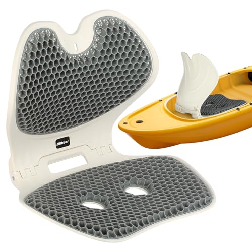 Bilbear Kayak Gel Seat Cushion with Back Support,Foldable Paddle Board Seat Posture Correction Gel...