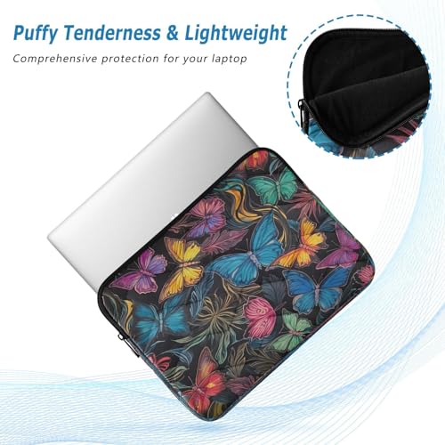 Funda para laptop 13-14 pulgadas impermeable mariposas miniatura 5