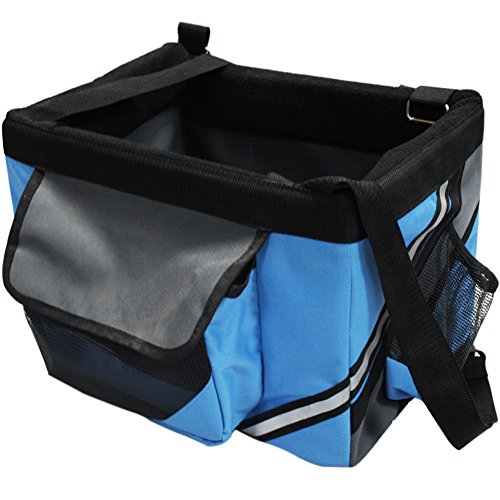 Treat Me Transportín Frontal para Bicicletas Bolso Frontal para Bicicletas Bolso Cesta para Perro Azul