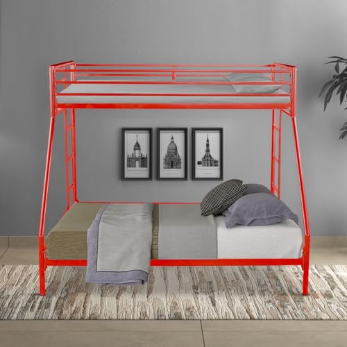 Image of Twin Over Twin Metal Bunk Bed |Bunk Bed Without Storage for Kids | Double Decker Bed for Kids Room Furniture |Metal Bunker Bed (Mattress Not Included)
