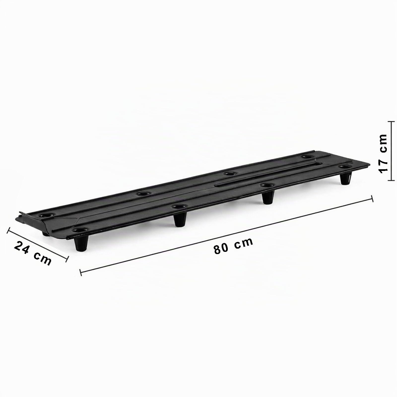 4x Jardinière de balcon 80 cm avec réservoir d'eau anthracite, 18 L - Jardinières résistantes aux intempéries avec bac - Longues jardinières pour jardin et balcon, résistantes aux intempéries