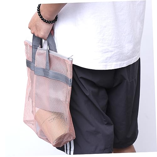 Didiseaon Large Capacity Portable Mesh Tote Bag for Travel and Washing Storage Zippered Pocket for Women Essentials for Beach Pool and Picnic4