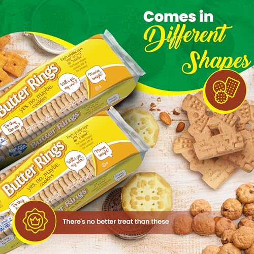 Image of Lil Dutch Maid Butter Ring Cookies | 10 oz (Pack of 3) | Classic Golden Butter Cookies with Rich Flavor | Crisp Ring-Shaped Snack