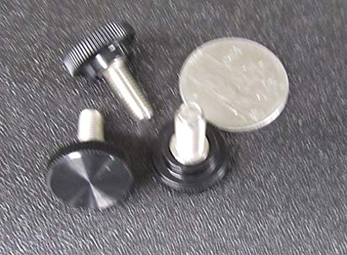 18-8 SS Plastic Head Knurled Thumb Screws FT 1/4-28 x .625" Length, 10 Pack