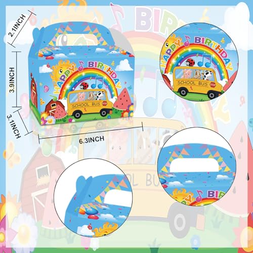 YOOUUQIAN 12 PCS Cartoon Melon Birthday Party Supplies, Cartoon Party Decorations Gift Bags,candy boxes, Birthday Party Favors Bag