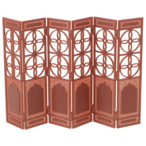WATIIFUFU 20 pour Intérieur, Écran Décoratif D'intérieur en Matériau Rigide, Paravent Miniature Vintage pour Séparation de Pièces et Bureau