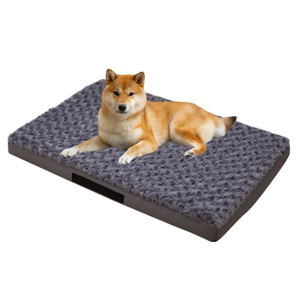 Cuccia per Cani Ortopedica, Materassino Cane con Copertura Sfoderabile E Lavabile, Cuscino Soffice Morbido Peloso Antiscivolo per Animali Domestici,S