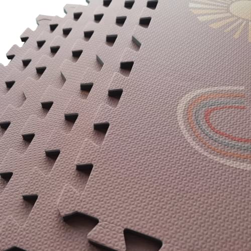 Baby speelmat van foam - Regenboog - Kruipmat - Zachte Vloertegels - Speelkleed - Zacht - Afbeelding 3