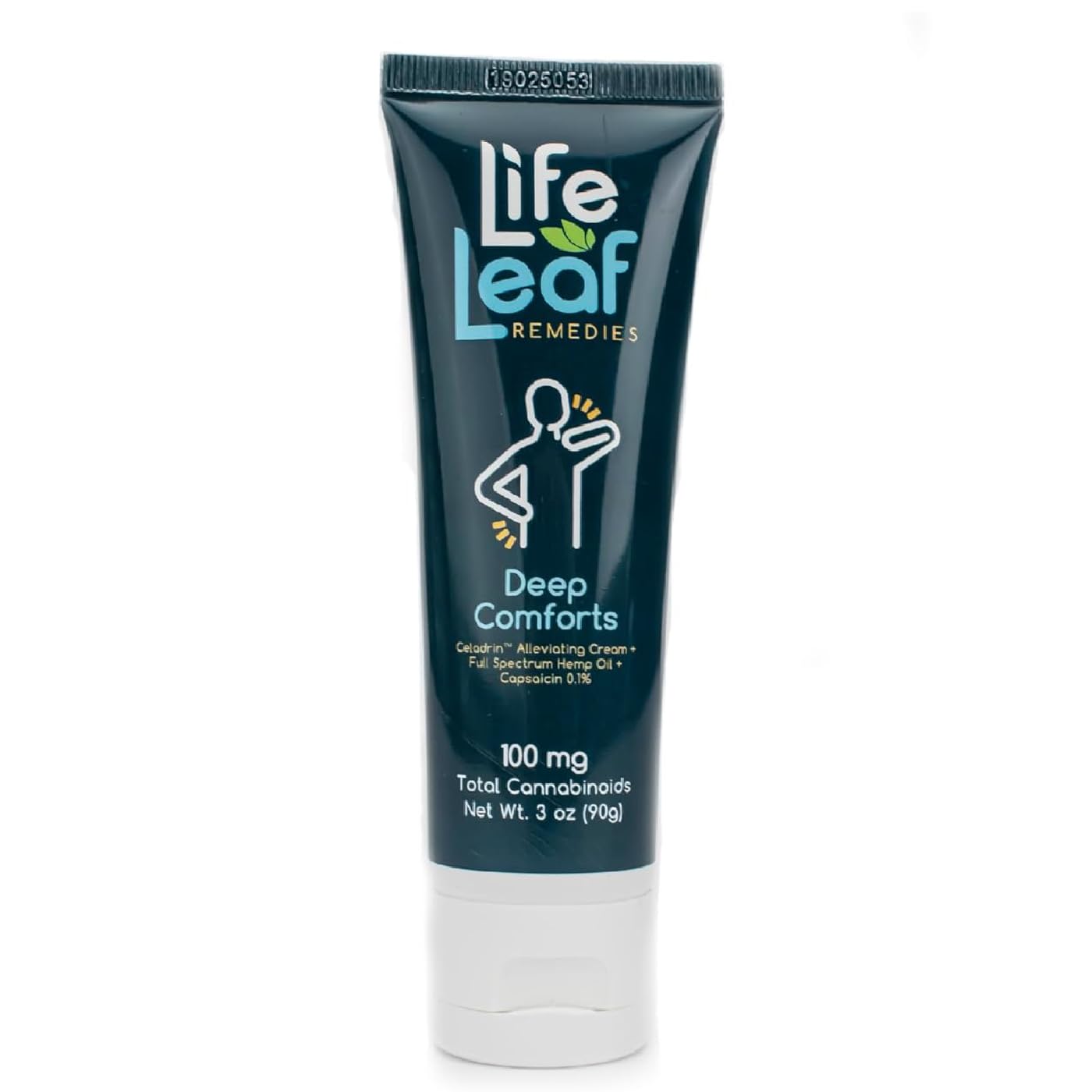 Capsaicin Cream (.1%) - Extra Strength Joint & Muscle, Knee & Back, Neck & Shoulder, Sore Muscle Cream with Capsaicin, Menthol, Celadrin and Hemp - Non-Greasy 3 OZ Deep Comforts Cream by Life Leaf