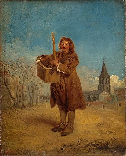 Toile Savoyarde au marbre impression d'art Watteau affiche de haute résolution 60x90cm