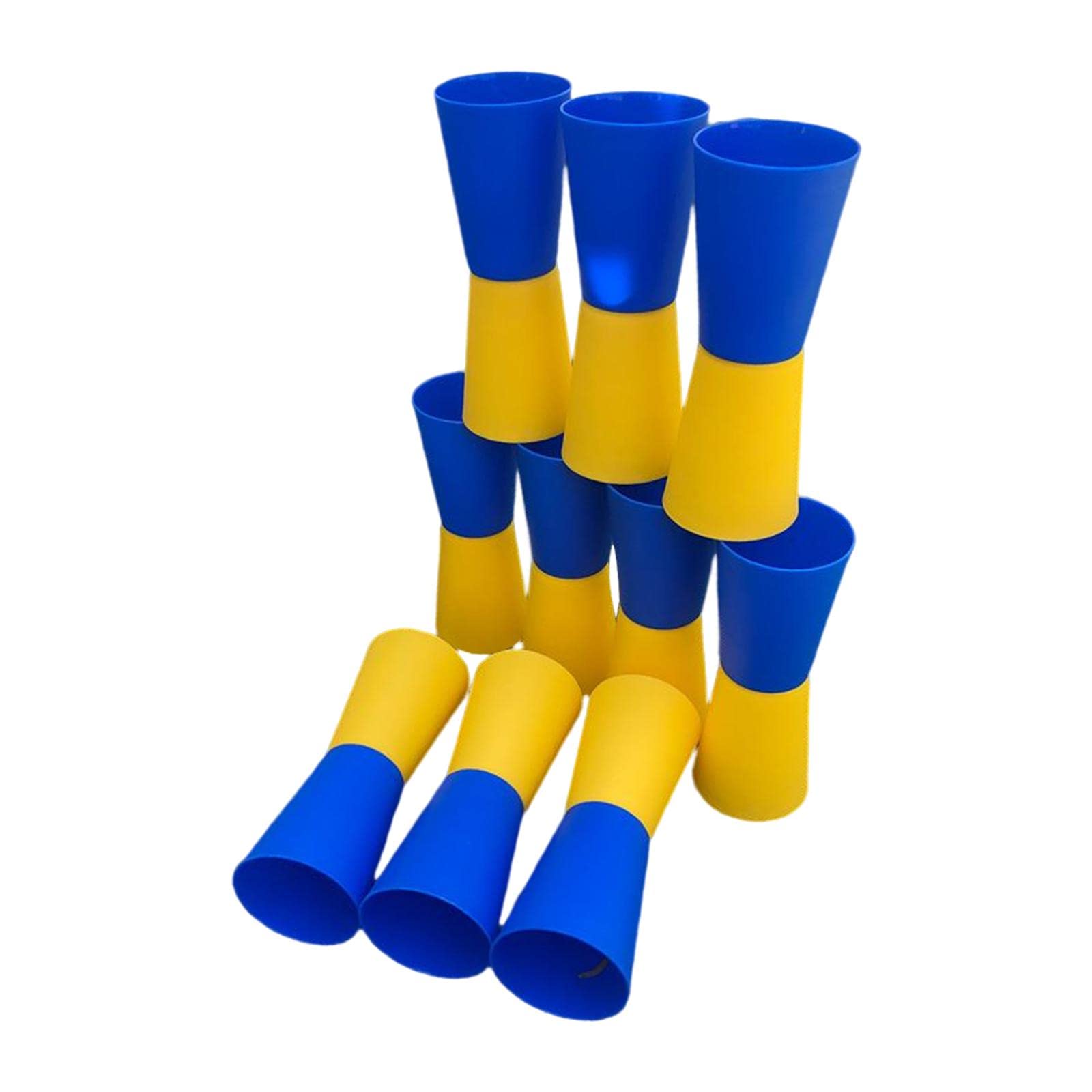 Enakshi® 10Pcs Flip Cups Agility Training Running for Basketball Indoor Blue Yellow|Sporting Goods | Team Sports | Soccer | Training Aids-image-32