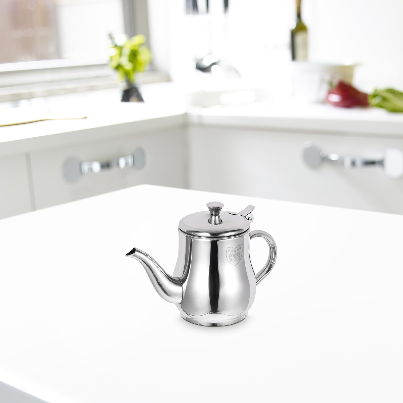 Hemobllo Colador para Cantidad la Sopa Aceite Controlar y Filtrar Recipiente en Acero Inoxidable de 13oz Filtración Cocina
