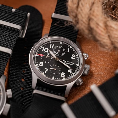Image of TACTICAL FROG Militado ML1868 39mm Military Chronograph Watch Sapphire Crystal VK61 /VK67 Quartz Watches for Men C3 / BGW9 Luminous 100M Waterproof