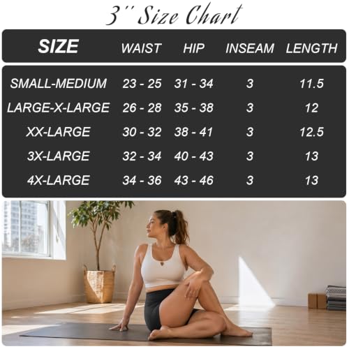 Image of TNNZEET 2 Pack Plus Size High Waisted 8 inch Biker Shorts for Women-Buttery Soft Black Yoga Shorts(2X, 3X, 4X)